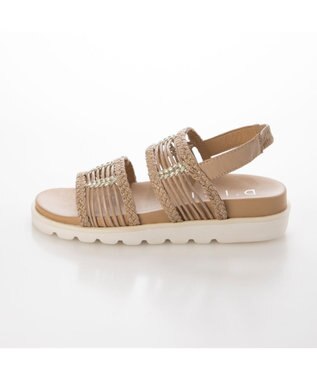 MODE ET JACOMO <D'ICI>フットベッドメッシュサンダル オークミックス