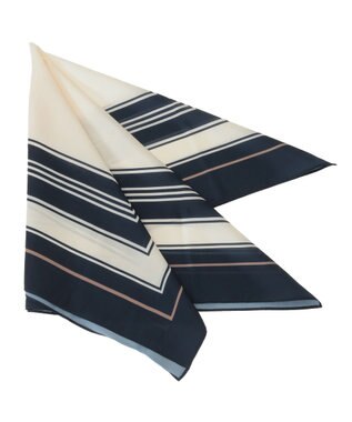 AMERICAN HOLIC スクエア柄スカーフ Navy