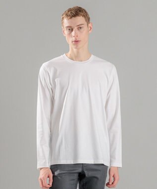 JOSEPH HOMME コンパクトストレッチジャージー　クルーネックカットソー ホワイト系