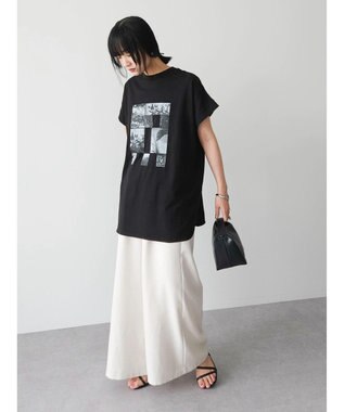 Green Parks ・ＥＬＥＮＣＡＲＥ　ＤＵＥ　リネンライクワイドパンツ Ivory