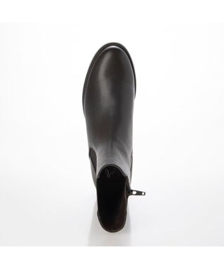 ing <ing>【撥水革】サイドゴアショートブーツ ダークブラウン