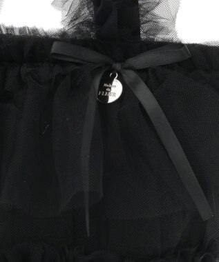 Maison de FLEUR チュールフリル2Wayトートバッグ Black