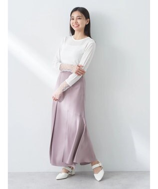 earth music&ecology チュールビジュープルオーバー Ivory