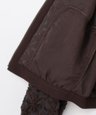 自由区 S 【SHIHOさん着用・展示会人気No.1・こだわり素材】テープエンブロイダリー ブルゾン ブラウン