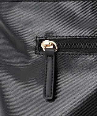 LA BAGAGERIE 【コットン×ポリウレタン】シャイニーミニトート ブラック