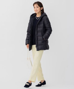 23区 【CLASSY.1月号掲載】ウールコード クルーネック ニット ダークネイビー系