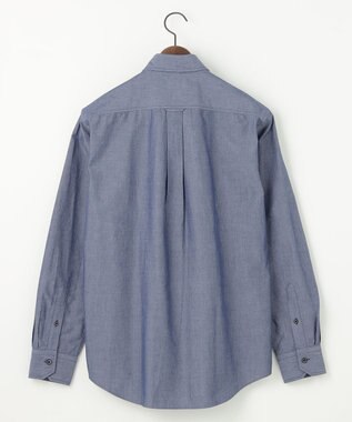 JOSEPH ABBOUD 【キングサイズ・環境配慮型素材】ビオグレースシャンブレー シャツ ネイビー系