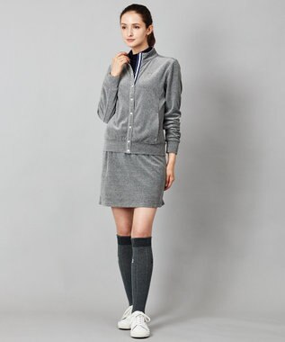 23区GOLF 【WOMEN】【WEB&一部店舗限定】ベロアスカート ライトグレー系