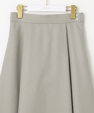ANY SIS 【美人百花6月号掲載】スムージーポリエステル スカート ライトカーキ