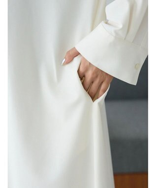 CRAFT STANDARD BOUTIQUE イージーケアタック入りワンピース Ivory