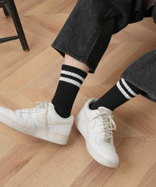 WEGO 2ラインソックス（R） ブラック