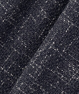 BEIGE， TRIPHANE / ハイウエストツイードタックパンツ Navy Mix