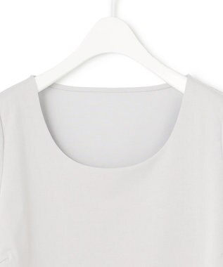 ICB 【接触冷感・UVケア・防シワ・洗える】スーペリアジャージー 半袖プルオーバー ライトグレー系