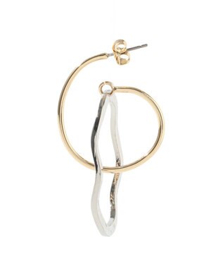YECCA VECCA オーバルフープピアス Silver