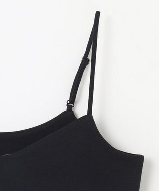 NAVE ストレッチポンチ クロップドキャミ ブラック系