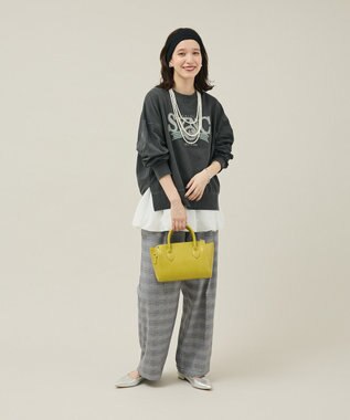 Green Parks アソートカレッジロゴ裏毛プルオーバー Charcoal Gray