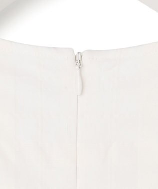 23区 【先行予約】シアーチェックレイヤード フレア Tブラウス ホワイト系