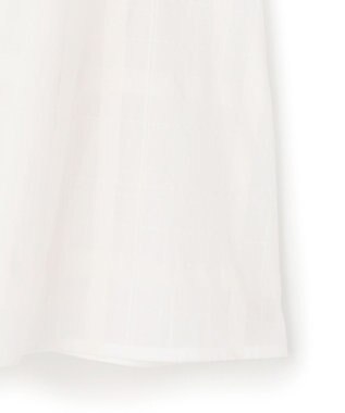 23区 【先行予約】シアーチェックレイヤード フレア Tブラウス ホワイト系