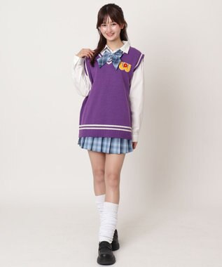 WEGO 【SCHOOLITEM】ワールドペガサスコラボベスト パープル