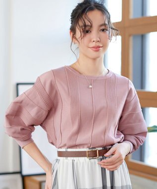 Tiaclasse ラメリブドルマントップス ピンク