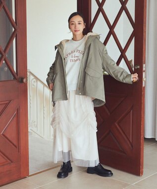 earth music&ecology マルチウェイマウンテンパーカー カーキ