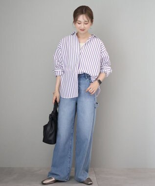 AMERICAN HOLIC イージーケアブロードシャツ Stripe