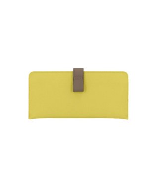 Atelier nuu 日本製 本革 バイカラーnoble スマートロングウォレット イエロー×トープ