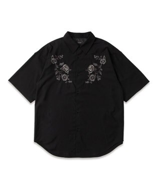 WEGO TRフラワーモチーフシャツ（S） 柄2