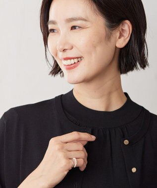 J.PRESS LADIES 【WEB限定】2way パール イヤカフ リング シルバー系