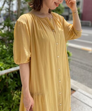 UNFILO コットン２WAYワンピース ライトイエロー系
