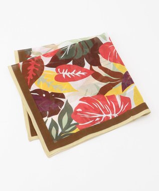 JOSEPH ABBOUD 【FRANCO BASSI】リーフモチーフ スカーフ チーフ