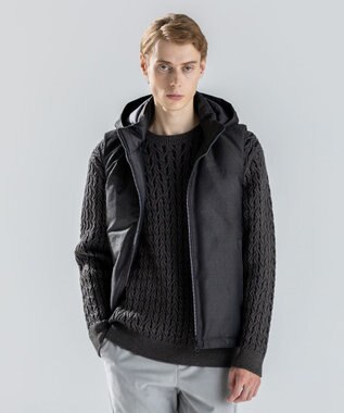 【新素材】ライトラスターシャンブレー　ダウンベスト