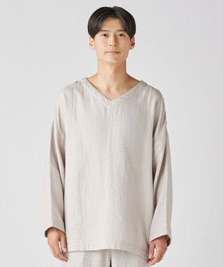 UCHINO マシュマロガーゼシンプルパジャマ ユニセックス ベージュ