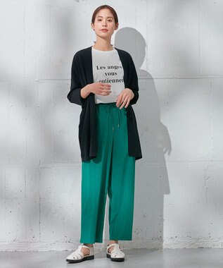 ANY L 【接触冷感/UVケア/アンチピリング】ニットカーディガン ブラック