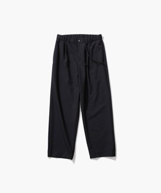 ATON WOOL TROPICAL | ルーズフィットパンツ - UNISEX BLACK