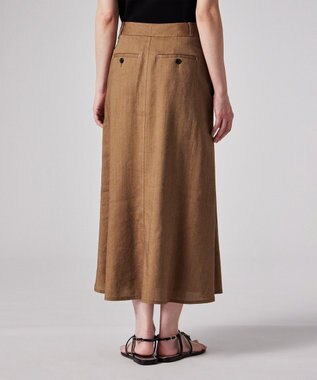 Paul Smith レーヨンリネン マーメイド スカート キャメル