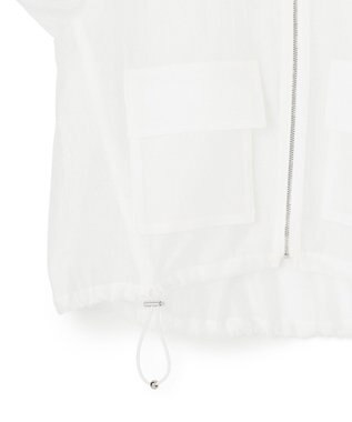 GRACE CONTINENTAL シアードレープブルゾン ホワイト