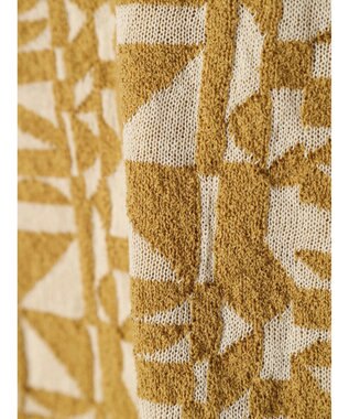 Green Parks ａ．ニットジャガード柄ワンピース Yellow