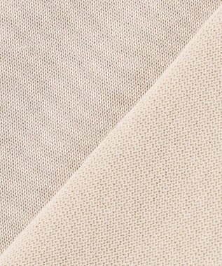 J.PRESS LADIES 【洗える】COTTON POLYESTER ニットポロ ベージュ系