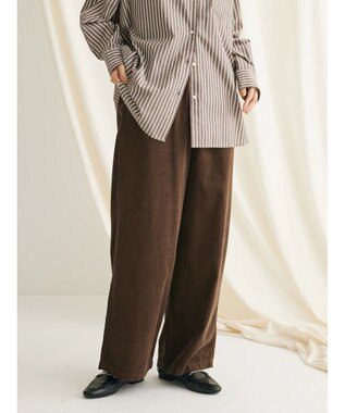 CRAFT STANDARD BOUTIQUE コーデュロイリラックスパンツ Brown