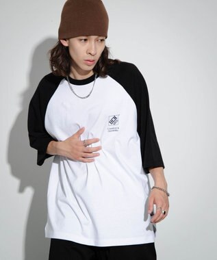 WEGO 【ユニセックス着用ITEM】別注ベンデイビスラグランT ブラック