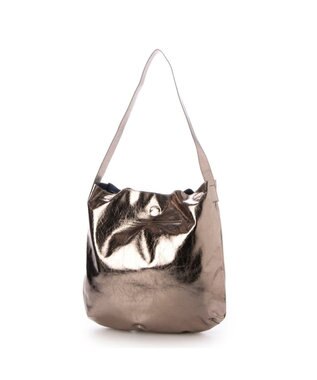 UNBILLION カシュカシュ cachecache / クラッシュメタリック2wayホーボーショルダー ダークシルバー