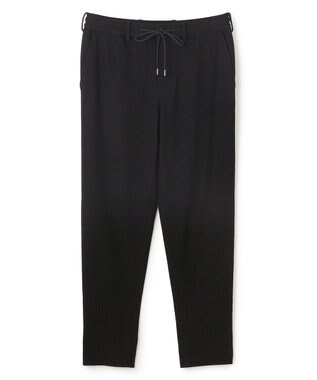 JOSEPH HOMME 【洗える/ストレッチ】ソフトプリーツストレッチ ドロスト付テーパードパンツ / PEGG CONVERTIBLE ブラック系