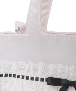 Maison de FLEUR コットンフリル2Wayトートバッグ Pink