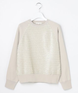 自由区 S ジャカードコンビ プルオーバー ベージュ