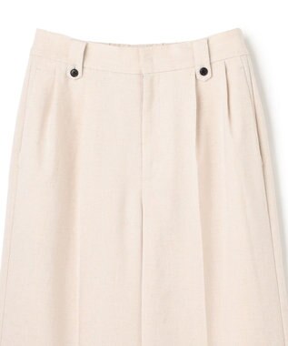 UNFILO 【セットアップ着用可】TENNEN TOUCH タックワイドパンツ ベージュ