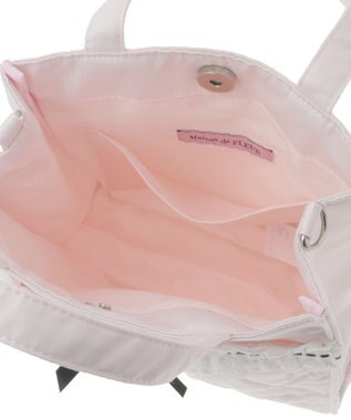 Maison de FLEUR コットンフリル2Wayトートバッグ Pink
