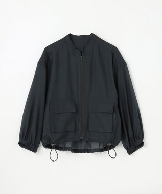 GRACE CONTINENTAL シアードレープブルゾン ブラック