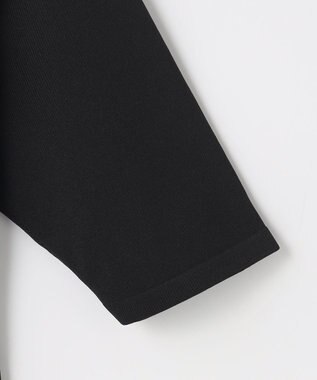 組曲 S 【組曲×setsuko sagittaire】ボンボンフラワー襟付き ニット ブラック系