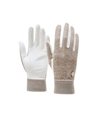 DAKS 【DAKS GOLF】ニット＆羊革グローブ ベージュ